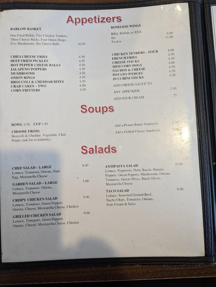 Barlow's Country Kitchen Menu image 3